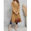 imageCicy Bell Womens Long Winter Pea Coats Oversized Warm Open Front Overcoats Jackets with BeltCamel