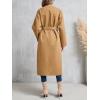 imageCicy Bell Womens Long Winter Pea Coats Oversized Warm Open Front Overcoats Jackets with BeltCamel