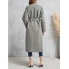 imageCicy Bell Womens Long Winter Pea Coats Oversized Warm Open Front Overcoats Jackets with BeltGrey