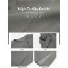 imageCicy Bell Womens Long Winter Pea Coats Oversized Warm Open Front Overcoats Jackets with BeltGrey