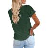 imageCicy Bell Womens Short Sleeve Shirts Crewneck Loose Casual Summer Basic Tees TopsDark Green