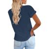 imageCicy Bell Womens Short Sleeve Shirts Crewneck Loose Casual Summer Basic Tees TopsNavy