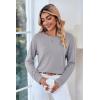 imageCicy Bell Womens Short Sleeve Shirts Crewneck Loose Casual Summer Basic Tees TopsZz1dark Grey