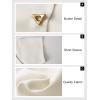 imageCicy Bell Womens Trendy V Neck Tops Shirts Short Sleeve Button Down Slim Waist Summer BlousesWhite