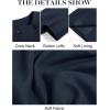 imageCicy Bell Womens Wool Pea Coats Fall Oversized Collarless Blazer Jackets Double Breasted Mid Length Trench CoatNavy
