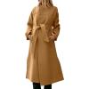 imageCicy Bell Womens Long Winter Pea Coats Oversized Warm Open Front Overcoats Jackets with BeltCamel