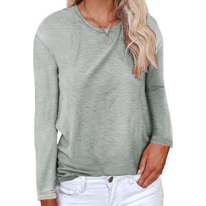 imageCicy Bell Womens Short Sleeve Shirts Crewneck Loose Casual Summer Basic Tees TopsZz1grey
