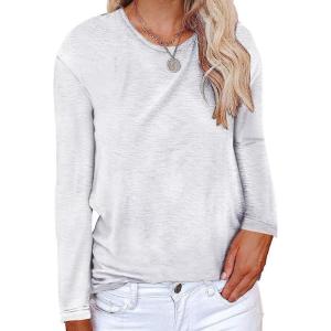 imageCicy Bell Womens Short Sleeve Shirts Crewneck Loose Casual Summer Basic Tees TopsZz1white