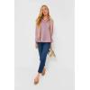 imageCicy Bell Womens Button Down Shirts Collared V Neck Long Sleeve Peplum Tiered Blouse TopsPink