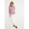 imageCicy Bell Womens Button Down Shirts Collared V Neck Long Sleeve Peplum Tiered Blouse TopsPink