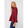 imageCicy Bell Womens Button Down Shirts Collared V Neck Long Sleeve Peplum Tiered Blouse TopsRed