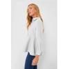 imageCicy Bell Womens Button Down Shirts Collared V Neck Long Sleeve Peplum Tiered Blouse TopsWhite