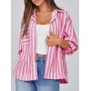 imageCicy Bell Womens Striped Button Down Shirts 2024 Fall Fashion Puff Long Sleeve Loose Fitting Work TopsLight Pink