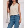 imageCicy Bell Women V Neck Tank Tops Dressy Casual Summer Loose Fit Sleeveless Shirts BlouseApricot