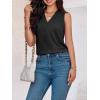 imageCicy Bell Women V Neck Tank Tops Dressy Casual Summer Loose Fit Sleeveless Shirts BlouseBlack