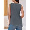 imageCicy Bell Women V Neck Tank Tops Dressy Casual Summer Loose Fit Sleeveless Shirts BlouseGrey