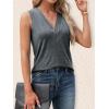 imageCicy Bell Women V Neck Tank Tops Dressy Casual Summer Loose Fit Sleeveless Shirts BlouseGrey