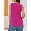imageCicy Bell Women V Neck Tank Tops Dressy Casual Summer Loose Fit Sleeveless Shirts BlouseHot Pink