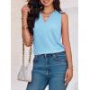 imageCicy Bell Women V Neck Tank Tops Dressy Casual Summer Loose Fit Sleeveless Shirts BlouseLight Blue