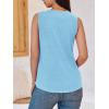 imageCicy Bell Women V Neck Tank Tops Dressy Casual Summer Loose Fit Sleeveless Shirts BlouseLight Blue