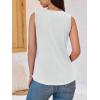 imageCicy Bell Women V Neck Tank Tops Dressy Casual Summer Loose Fit Sleeveless Shirts BlouseWhite