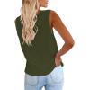 imageCicy Bell Womens Casual Tank Tops Crewneck Sleeveless Summer Cotton Tee ShirtsZ4army Green