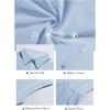 imageCicy Bell Womens Dressy Button Down Shirts Peplum Tops Cap Sleeve Summer Work BlousesLight Blue
