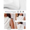 imageCicy Bell Womens Mock Neck Satin Tank Tops Sleeveless Ruched Dressy Casual Summer Shirt BlousesWhite