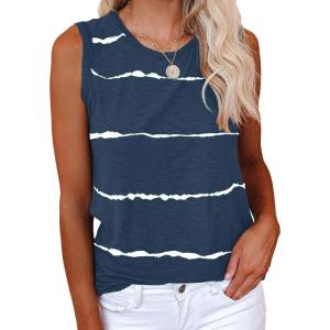 imageCicy Bell Womens Casual Tank Tops Crewneck Sleeveless Summer Cotton Tee ShirtsZ3navy