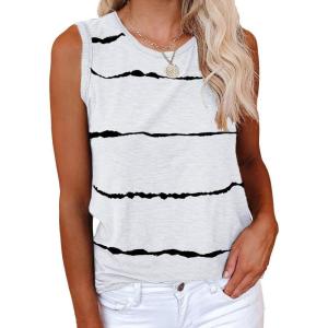 imageCicy Bell Womens Casual Tank Tops Crewneck Sleeveless Summer Cotton Tee ShirtsZ3white