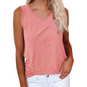 imageCicy Bell Womens Casual Tank Tops Crewneck Sleeveless Summer Cotton Tee ShirtsZ4pink