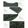 image34 Sleeve Tops for Women Boat Neck Tshirts Ribbed Knit Basic Casual Slim Fit Tee ShirtsArmy Green