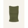 imageCicy Bell Womens Boat Neck Tank Tops Summer Tight Ruched Sleeveless ShirtsArmy Green