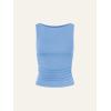 imageCicy Bell Womens Boat Neck Tank Tops Summer Tight Ruched Sleeveless ShirtsLight Blue