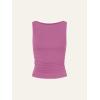 imageCicy Bell Womens Boat Neck Tank Tops Summer Tight Ruched Sleeveless ShirtsRose Red