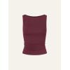 imageCicy Bell Womens Boat Neck Tank Tops Summer Tight Ruched Sleeveless ShirtsWine Red