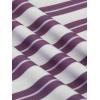 imageCicy Bell Womens Long Sleeve Rugby Polo Shirts Oversized Striped Collared Sweatshirt Color Block Tunic TopsPurple