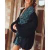 imageCicy Bell Womens Open Front Chunky Knit Cardigan Loose Lantern Sleeve Oversized Sweater CoatsNavy