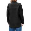 imageCicy Bell Womens Oversized Denim Shirts Jackets Button Down Curved Hem Long Sleeve Jean Tops ShacketsBlack