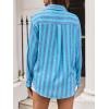 imageCicy Bell Womens Striped Button Down Shirts Oversized Long Sleeve Casual Blouses Color Block Fall TopsBlue