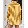 imageCicy Bell Womens Striped Button Down Shirts Oversized Long Sleeve Casual Blouses Color Block Fall TopsYellow