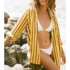 imageCicy Bell Womens Striped Button Down Shirts Oversized Long Sleeve Casual Blouses Color Block Fall TopsYellow