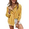imageCicy Bell Womens Striped Button Down Shirts Oversized Long Sleeve Casual Blouses Color Block Fall TopsYellow