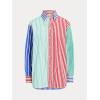 imageCicy Bell Womens Color Block Striped Button Down Shirts Oversized Trendy Casual Blouses Long Sleeve TopsRed