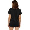 imageCicy Bell Womens Dandelion Print T Shirts Cute Graphic Tees Short Sleeve Summer Cotton Tee TopsBlack