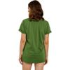 imageCicy Bell Womens Dandelion Print T Shirts Cute Graphic Tees Short Sleeve Summer Cotton Tee TopsGrass Green