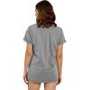 imageCicy Bell Womens Dandelion Print T Shirts Cute Graphic Tees Short Sleeve Summer Cotton Tee TopsZgrey