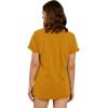 imageCicy Bell Womens Dandelion Print T Shirts Cute Graphic Tees Short Sleeve Summer Cotton Tee TopsZorange