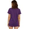imageCicy Bell Womens Dandelion Print T Shirts Cute Graphic Tees Short Sleeve Summer Cotton Tee TopsZpurple