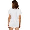 imageCicy Bell Womens Dandelion Print T Shirts Cute Graphic Tees Short Sleeve Summer Cotton Tee TopsZwhite